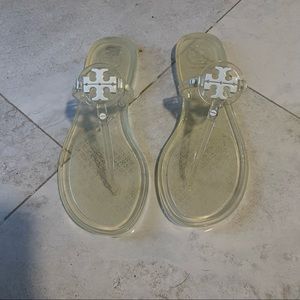 Tory Burch Sandal, Size 6, Clear